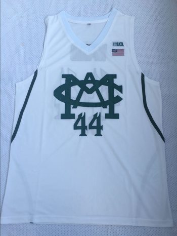NCAA University of Michigan No. 44 white embroidered jersey