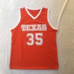 NCAA University of Texas No. 35 Durant orange embroidered jersey