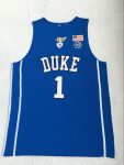 NCAA Zion Williamson No. 1 blue embroidered jersey