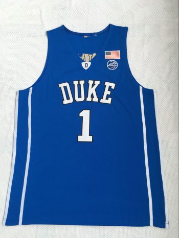NCAA Zion Williamson No. 1 blue embroidered jersey
