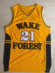 NCAA21 Duncan yellow embroidered college jersey