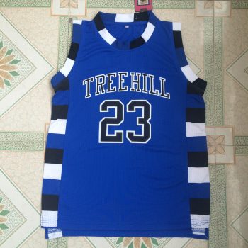 Nathan Scott Basketball Brothers Movie # 23 blue jersey basketball jersey