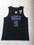 Ncaa No. 5 R.J. Barrett black embroidered jersey
