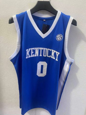 No. 0 Robert Dillingham University of Kentucky blue embroidered jersey