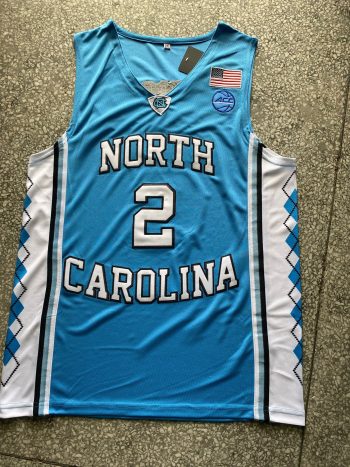 No. 2 light blue college jersey for the University of North Carolina