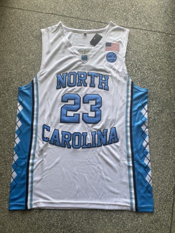 No. 23 North Carolina white jersey