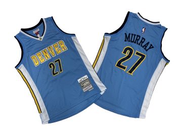 Nuggets No. 27 Light Blue 16-17 Mitchell throwback jersey - Kareem Abdul-Jabbar. Murray