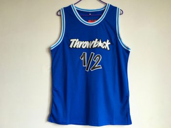 Penny Hardaway blue embroidered new fabric jersey