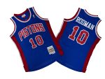 Pistons No. 10 Pandan 88-89 Mitchell throwback jersey – Dennis. Rodman