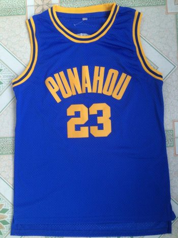 Punaho School # 23 OBAMA blue jersey