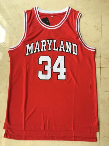 Red college jersey No. 34 Byas