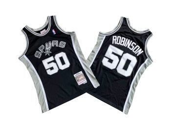 San Antonio Spurs David Robinson Mitchell & Ness Black 1998-99 Swingman Jersey