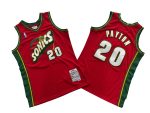 Sonics No. 20 Red 99-00 season Mitchell throwback jersey – Gary. Peyton