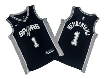 Spurs # 1 Black Fan Edition jersey - Victor. Vimbanyamama