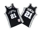 Spurs No. 21 Black 98-99 Mitchell throwback jersey – Tim. Duncan
