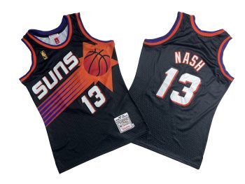 Sun No. 13 Black 96-97 Mitchell throwback jersey - Steve. Nash
