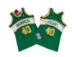 Supersonics No. 40 Green 94-95 Mitchell throwback jersey – Sean. Camp