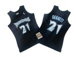 Timberwolves # 21 black 97-98 Mitchell throwback jersey – Kevin. Garnett