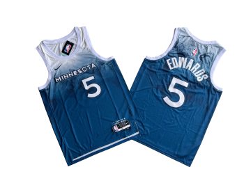 Timberwolves No. 5 2024 New Gradient City Edition - Anthony. Edwards