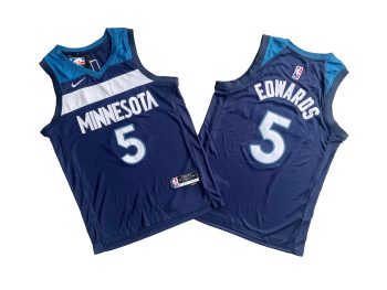 Timberwolves No. 5 Deep Blue fan version - Anthony. Edwards