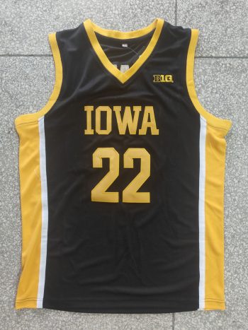 University of Iowa Caitlin Clark # 22 black embroidered jersey
