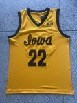 University of Iowa Caitlin Clark # 22 yellow embroidered jersey