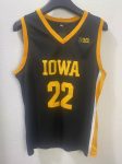 University of Iowa Caitlin Clark No. 22 black embroidered jersey