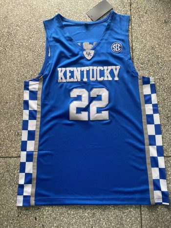 University of Kentucky in Alexandria No. 22 blue embroidered jersey