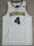 University of Michigan white jersey No. 4