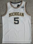 University of Michigan white jersey No. 5