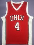 University of Nevada Las Vegas No. 4 Larry Johnson University red embroidered jersey
