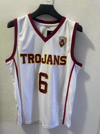 University of Southern California (USC) Brownie No. 6 white embroidered jersey