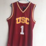 University of Southern California (USC) Nick. Yang No. 1 red embroidered jersey