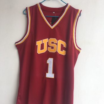 University of Southern California (USC) Nick. Yang No. 1 red embroidered jersey