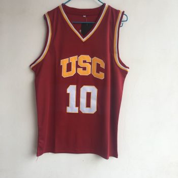 University of Southern California (USC) derozan No. 10 red embroidered jersey