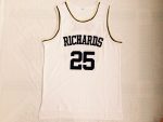 Wade 25 high school white embroidered jersey