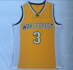 Wake Forest Chris Paul yellow jersey number three