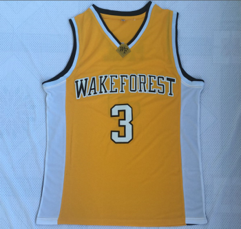 Wake Forest Chris Paul yellow jersey number three