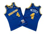 Warriors # 4 Blue 93-94 Mitchell throwback jersey – Chris. Weber