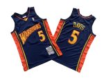 Warriors No. 5 Deep Blue 06-07 Mitchell throwback jersey – Byron. Davis