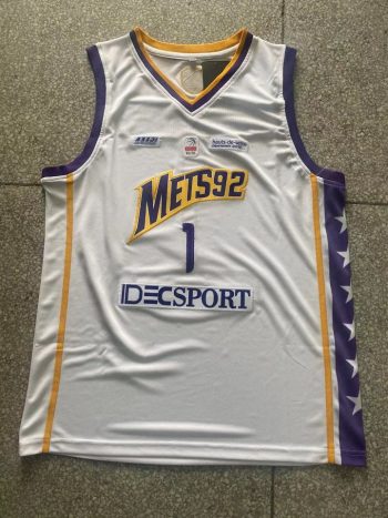 White 1 jersey of French basketball club Metropolitans 92 (Metropolitans 92) Venbanama