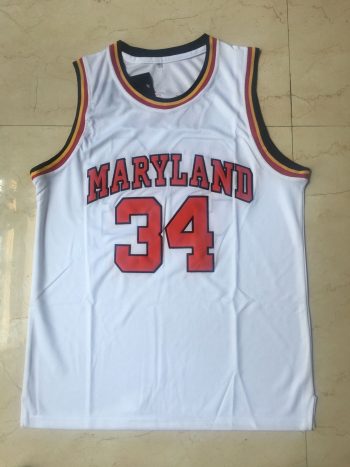 White college jersey No. 34 Byas