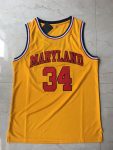 Yellow college jersey number 34 for Byas