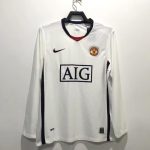 2007-2008 Man.chester United  Soccer Jersey White Custom name and number