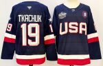 USA 4 Nations Face-Off Fanatics Premium #19 TKACHUK Hockey Jersey