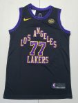 Los Angeles Lakers Luka 77 Dončić black Swingman Jersey