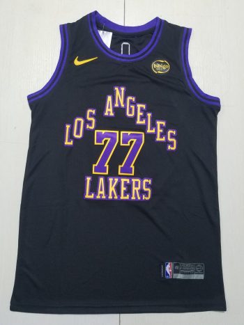 Los Angeles Lakers Luka 77 Dončić black Swingman Jersey
