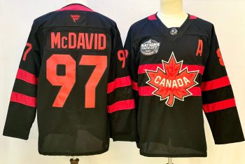 Canada 2025 4 Nations Face-Off Premier #97 McDAVID Hockey Jersey - black MEN WOMEN YOUTH S-6XL SIZE
