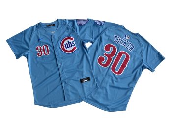 Chicago Cubs Kyle Tucker Nike Light Blue 2nd Alternate Limited Player Jersey