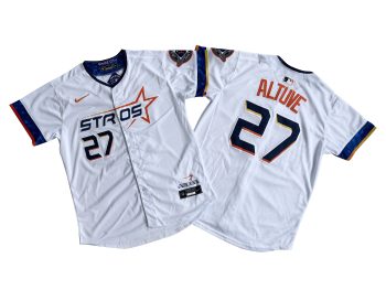 Houston Astros Jose Altuve Nike White 2025 City Connect Limited Player Jersey